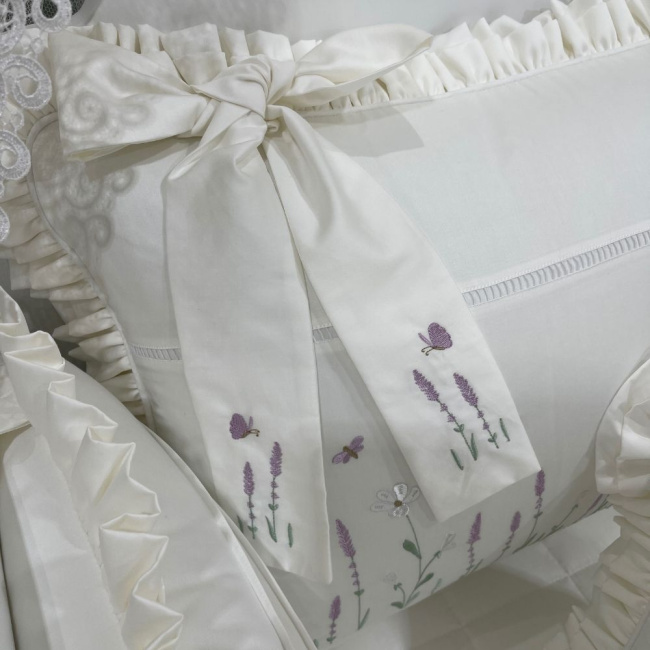 Enxoval de Berço Personalizado 08 Peças Lavanda Baby 400 Fios 4499