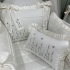 Enxoval de Berço Personalizado 08 Peças Lavanda Baby 400 Fios 4499