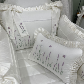 Enxoval de Berço Personalizado 08 Peças Lavanda Baby 400 Fios 4499