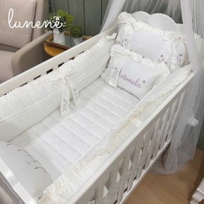 Enxoval de Berço Personalizado 08 Peças Lavanda Baby 400 Fios 4499