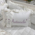 Enxoval de Berço Personalizado 08 Peças Lavanda Baby 400 Fios 4499