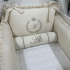 Enxoval de Berço Personalizado 08 Peças Linho Baby Fendi 200 Fios