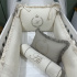 Enxoval de Berço Personalizado 08 Peças Linho Baby Fendi 200 Fios