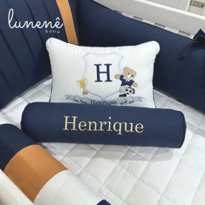 Enxoval de Berço Personalizado 08 Peças Lunenê Baby 200 Fios 4542