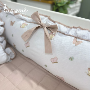 Enxoval de Berço Personalizado 08 Peças Lunenê Baby Isis 9106