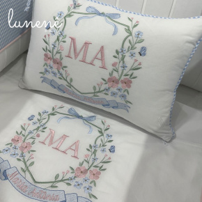 Enxoval de Berço Personalizado 08 Peças Lunenê Baby Maria Antônia 9104