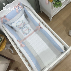 Enxoval de Berço Personalizado 08 Peças Lunenê Baby Maria Antônia 9104
