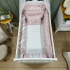Enxoval de Berço Personalizado 08 Peças Mali Baby Rose e Branco 3765