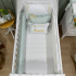 Enxoval de Berço Personalizado 08 Peças Margaridas 200 Fios 4512