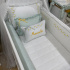 Enxoval de Berço Personalizado 08 Peças Margaridas 200 Fios 4512