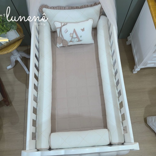 Enxoval de Berço Personalizado 08 Peças Meu Bebê 4607