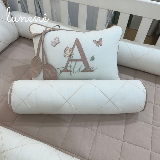 Enxoval de Berço Personalizado 08 Peças Meu Bebê 4607