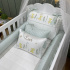 Enxoval de Berço Personalizado 08 Peças Patinho Baby 400 Fios 4505