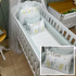 Enxoval de Berço Personalizado 08 Peças Patinho Baby 400 Fios 4505
