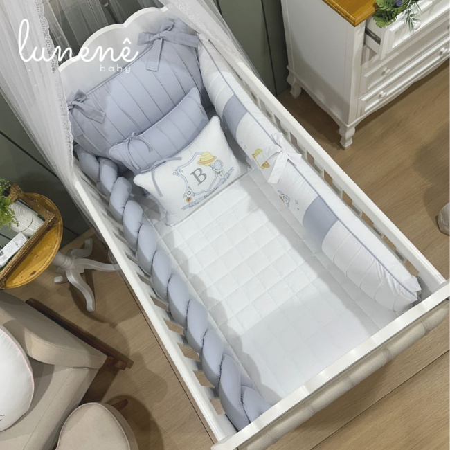 Enxoval de Berço Personalizado 08 Peças Personale 140 fios 9003