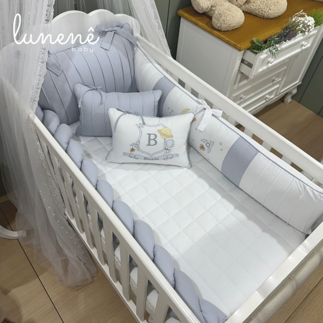 Enxoval de Berço Personalizado 08 Peças Personale 140 fios 9003