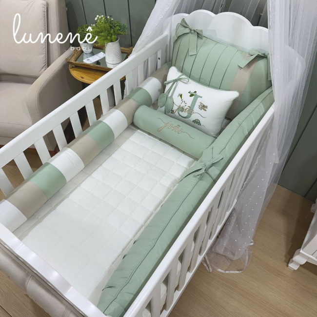 Enxoval de Berço Personalizado 08 Peças Personale Baby 200 Fios 4541