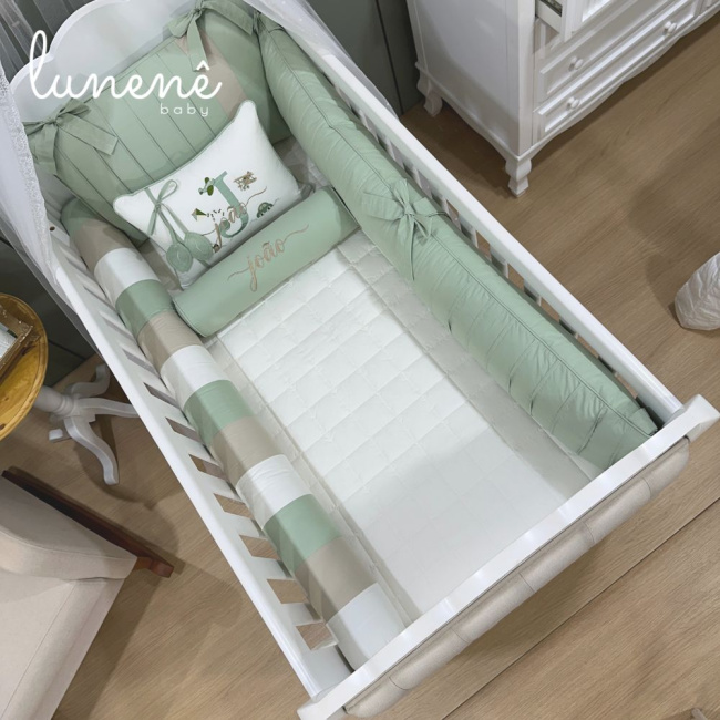 Enxoval de Berço Personalizado 08 Peças Personale Baby 200 Fios 4541