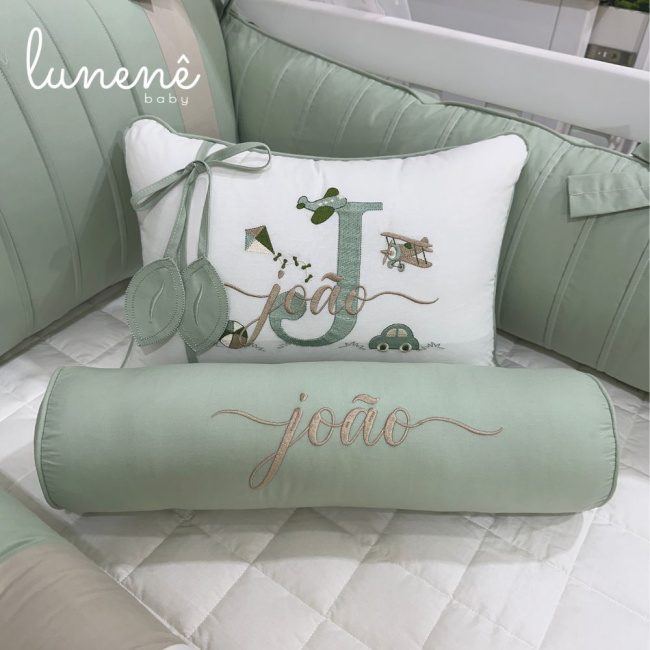 Enxoval de Berço Personalizado 08 Peças Personale Baby 200 Fios 4541