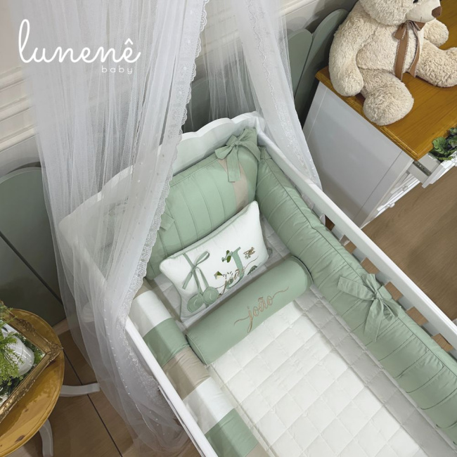 Enxoval de Berço Personalizado 08 Peças Personale Baby 200 Fios 4541