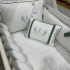 Enxoval de Berço Personalizado 08 Peças Personale Baby Verde Mineral 200 Fios 4342