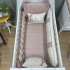 Enxoval de Berço Personalizado 08 Peças Ramo de Flores Terracota Personale 200 Fios 9049
