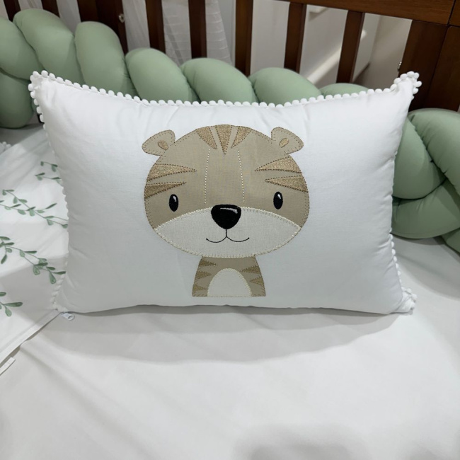 Enxoval de Berço Personalizado Evolutivo 06 Peças Bichinhos Fofucho Baby