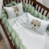 Enxoval de Berço Personalizado Evolutivo 06 Peças Bichinhos Fofucho Baby