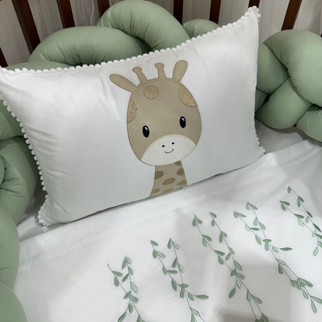 Enxoval de Berço Personalizado Evolutivo 06 Peças Bichinhos Fofucho Baby