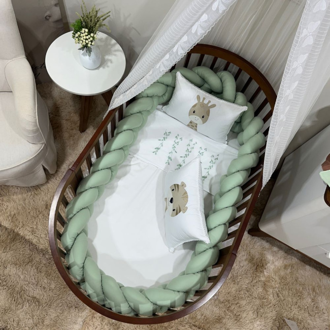 Enxoval de Berço Personalizado Evolutivo 06 Peças Bichinhos Fofucho Baby