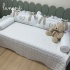 Enxoval de Cama Babá 05 peças com Inicial R 200 Fios 9000