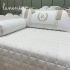 Enxoval de Cama Babá 05 peças com Inicial R 200 Fios 9000