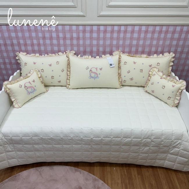 Enxoval de Cama Babá 06 Peças Lunenê Baby Sofia 9105