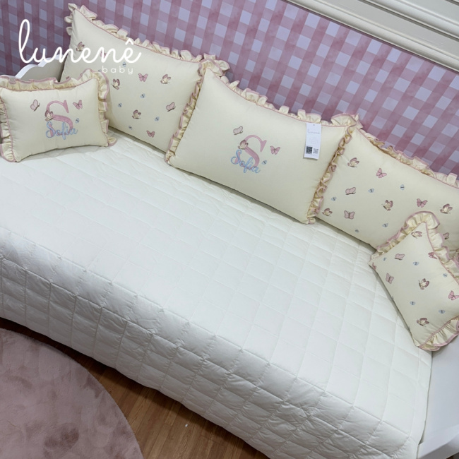 Enxoval de Cama Babá 06 Peças Lunenê Baby Sofia 9105