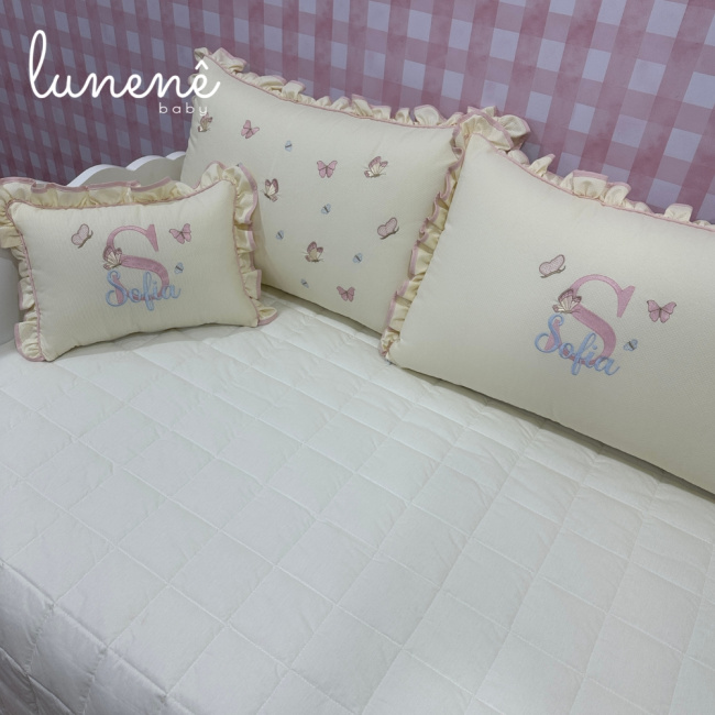Enxoval de Cama Babá 06 Peças Lunenê Baby Sofia 9105