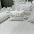 Enxoval de Cama Babá 07 Peças Flores Rose 400 Fios 4517