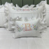 Enxoval de Cama Babá 07 Peças Flores Rose 400 Fios 4517