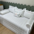 Enxoval de Cama Babá 07 Peças Flores Rose 400 Fios 4517