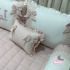 Enxoval de Cama Babá 08 Glamour Off White Rosê 200 Fios 4070