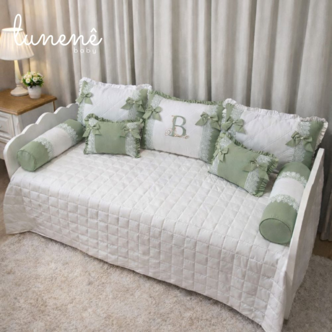 Enxoval de Cama Babá 08 peças Benício Baby 200 Fios 4549