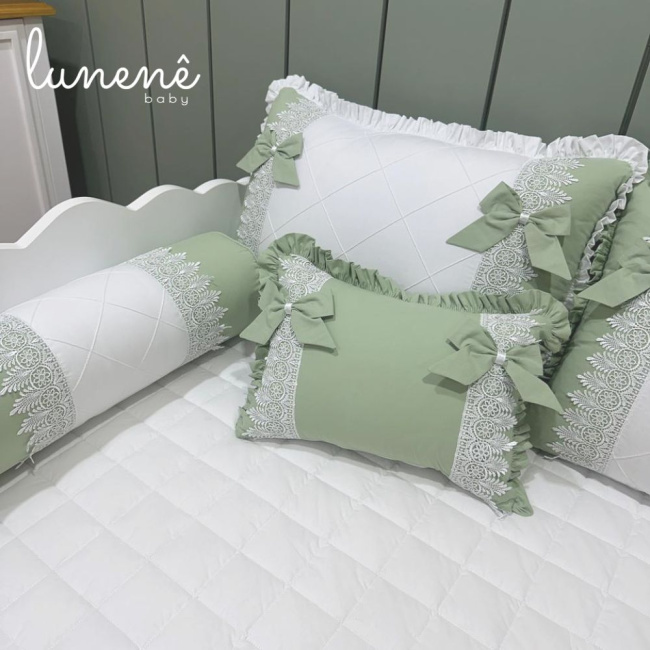 Enxoval de Cama Babá 08 peças Benício Baby 200 Fios 4549