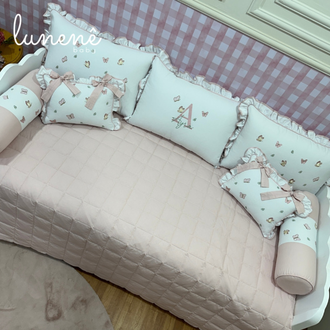 Enxoval de Cama Babá 08 peças Borboleta Ayra Baby 4680