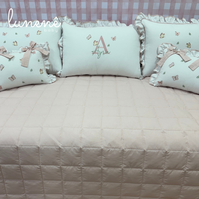 Enxoval de Cama Babá 08 peças Borboleta Ayra Baby 4680