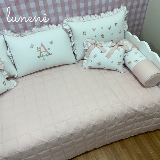 Enxoval de Cama Babá 08 peças Borboleta Ayra Baby 4680