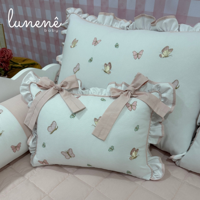 Enxoval de Cama Babá 08 peças Borboleta Ayra Baby 4680