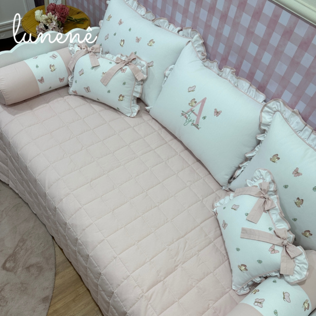 Enxoval de Cama Babá 08 peças Borboleta Ayra Baby 4680
