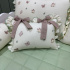 Enxoval de Cama Babá 08 Peças Borboleta Baby 140 Fios Terracota