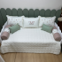 Enxoval de Cama Babá 08 Peças Borboletas Terracota Primavera