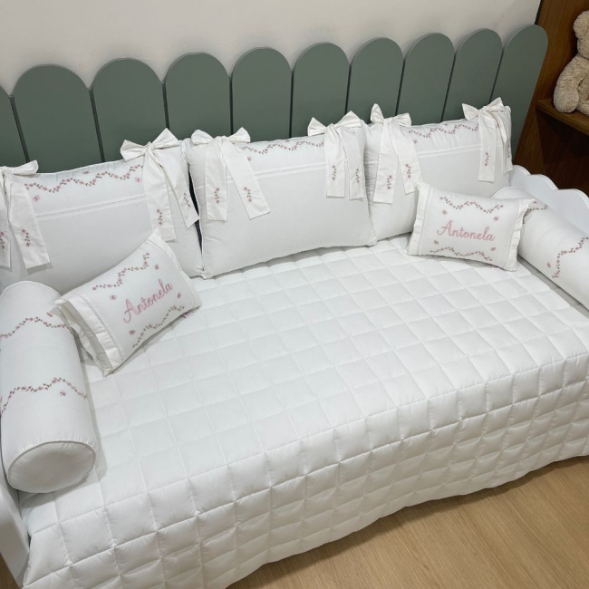 Enxoval de Cama Babá 08 peças Capri Baby 200 Fios 4506