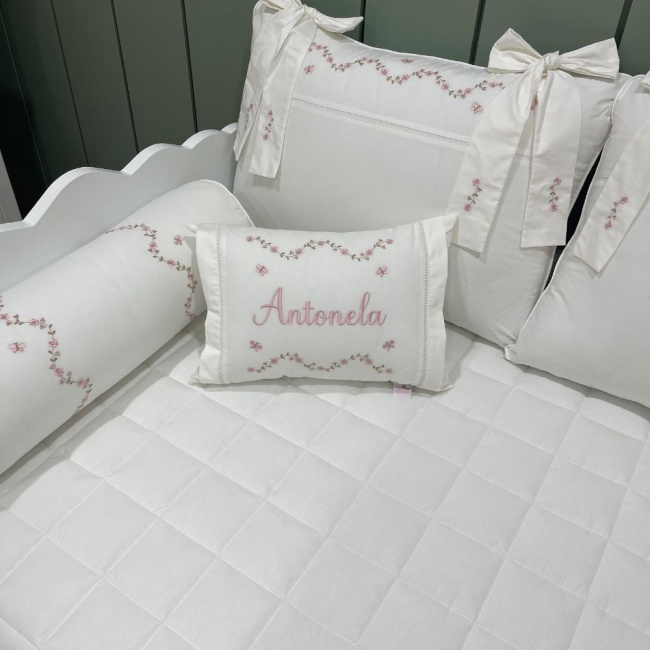 Enxoval de Cama Babá 08 peças Capri Baby 200 Fios 4506